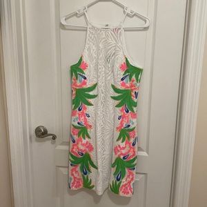 Lilly Pulitzer Resort White Tropical Fruit Lace Dress.